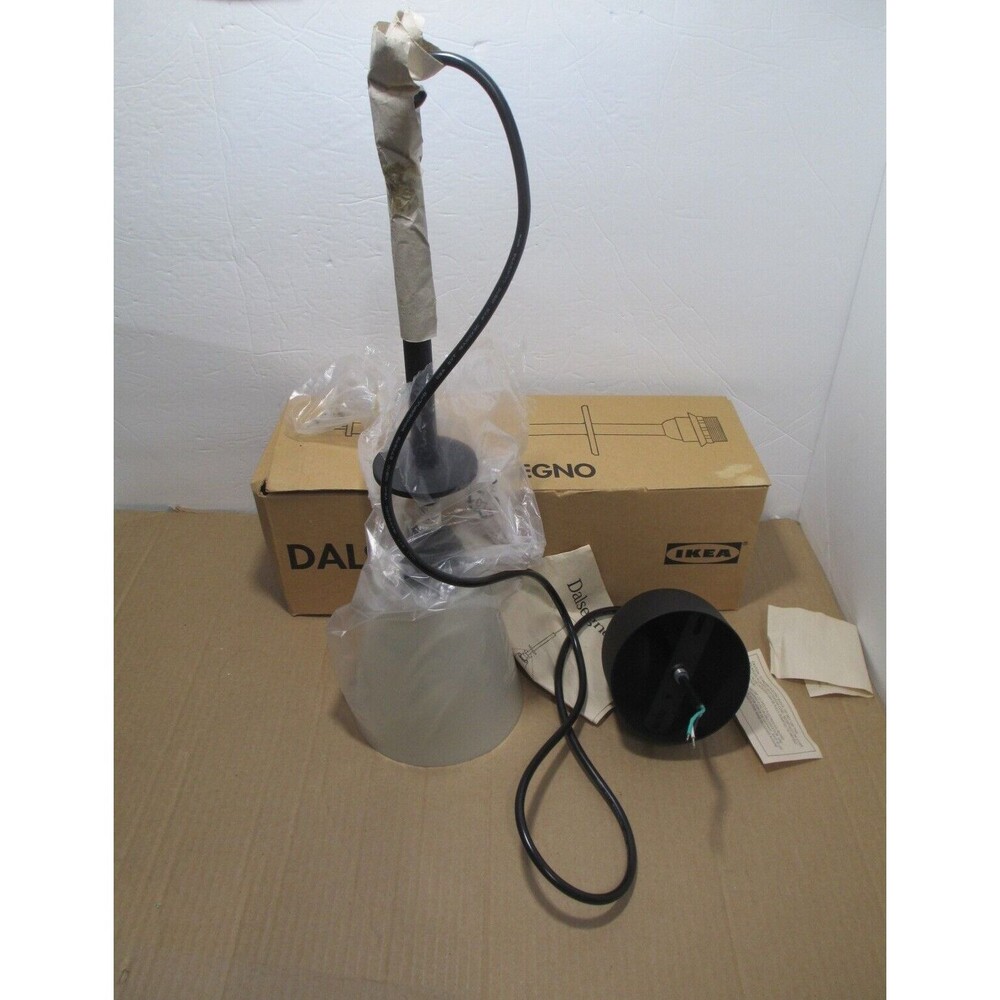IKEA Dalsegno Pendant Lamp Black Metal Long/Tall NEW